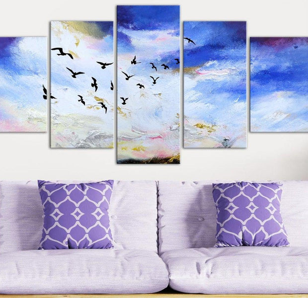 Stretched Canvas Wall Art - Autumn Is Coming 5 Piece