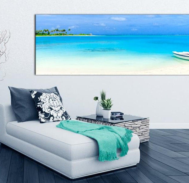 Stretched Canvas Landscape Art - Azure Paradise