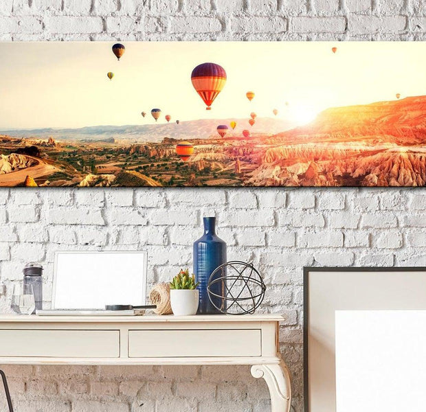 Stretched Canvas Landscape Art - Balloon Rides