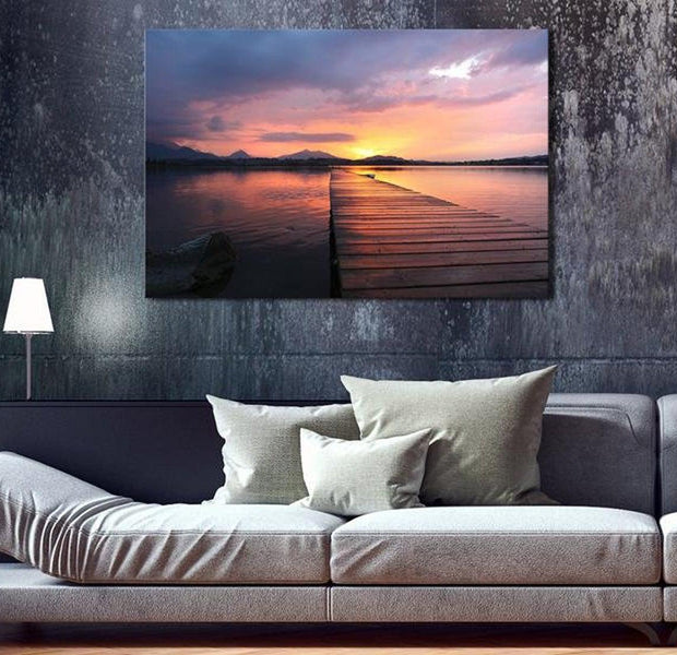 Stretched Canvas Landscape Art - Bay Of Silence