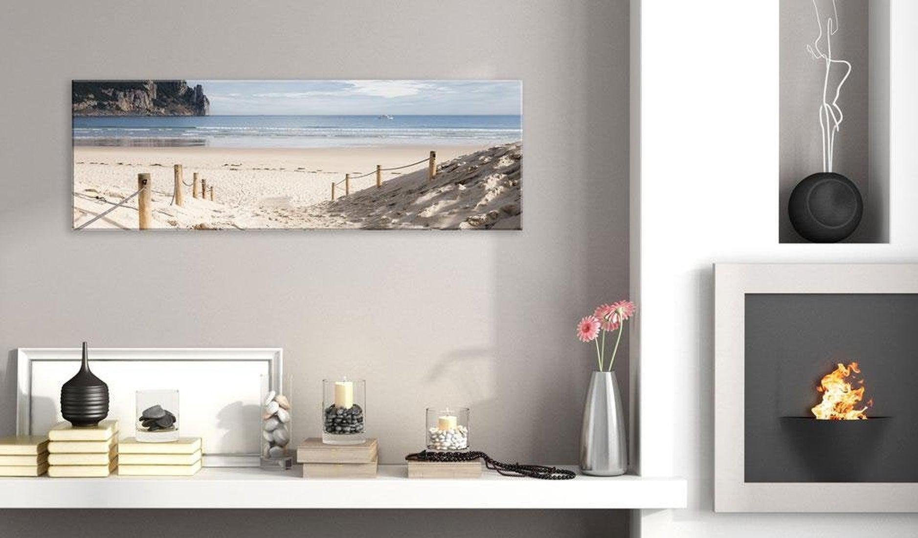 Stretched Canvas Landscape Art - Beach Path