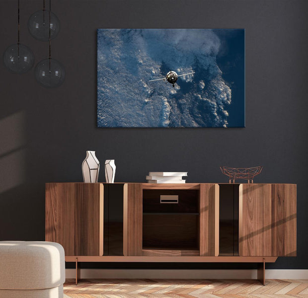 Stretched Canvas Landscape Art - Blue Planet Vertical