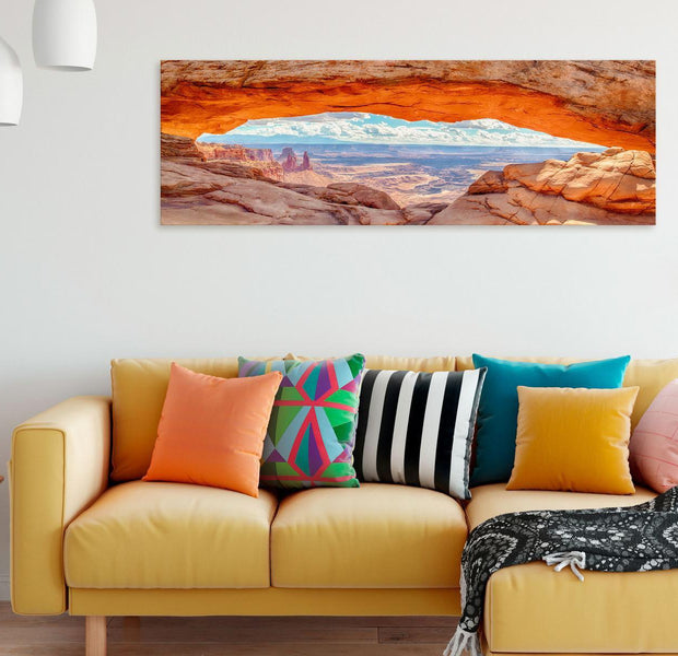 Stretched Canvas Landscape Art - Canyon In Utah Narrow