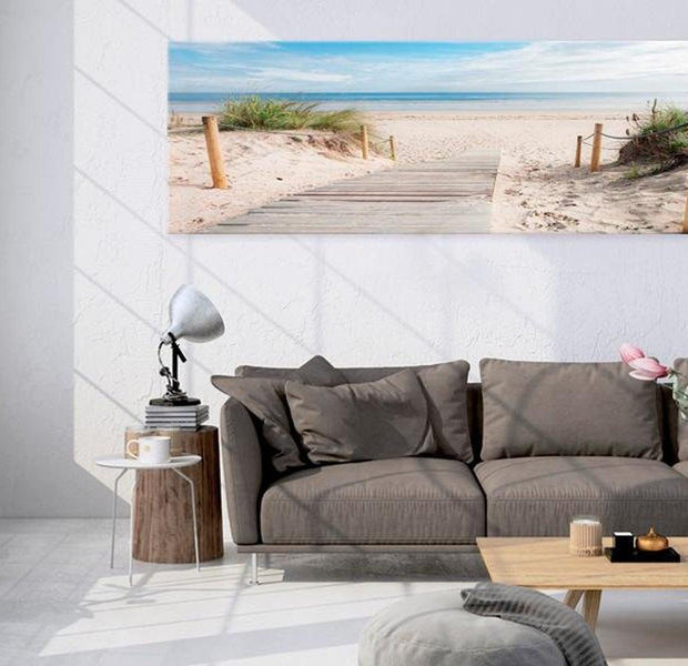 Stretched Canvas Landscape Art - Charming Beach