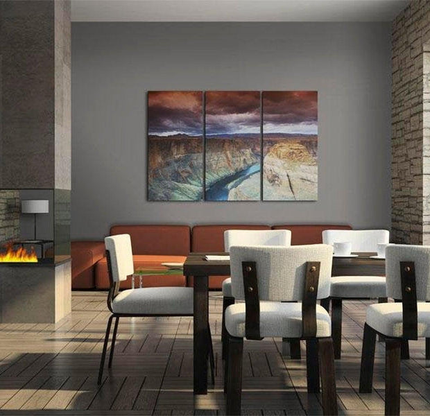 Stretched Canvas Landscape Art - Clouds Over The Grand Canion In Colorado