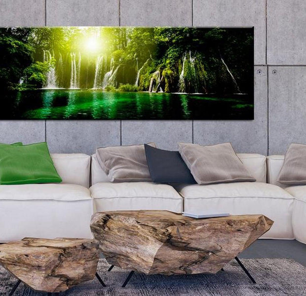Stretched Canvas Landscape Art - Emerald Treasure