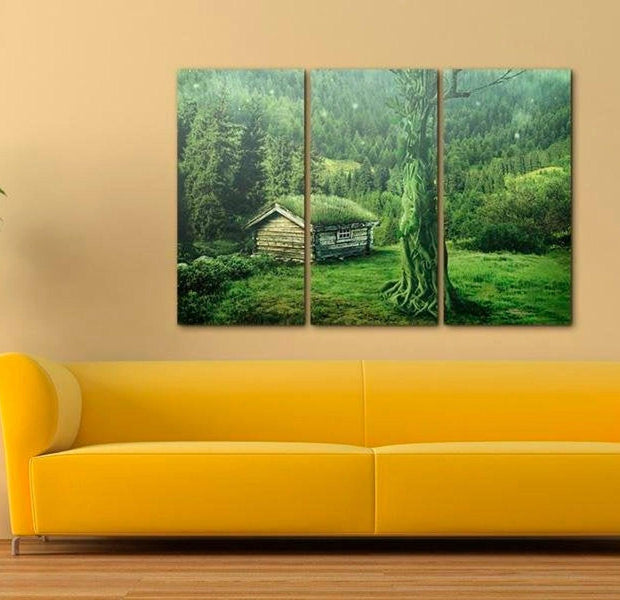 Stretched Canvas Landscape Art - Forest Ecosystem