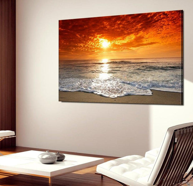 Stretched Canvas Landscape Art - Gorgeous Beach