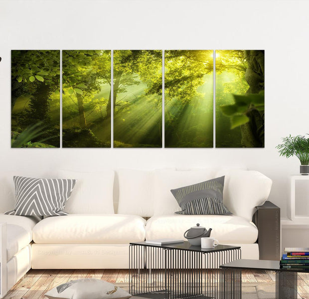 Stretched Canvas Landscape Art - In The Sunshine 5 Piece