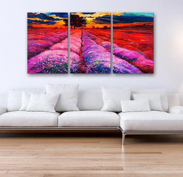 Stretched Canvas Landscape Art - Land Of Colours