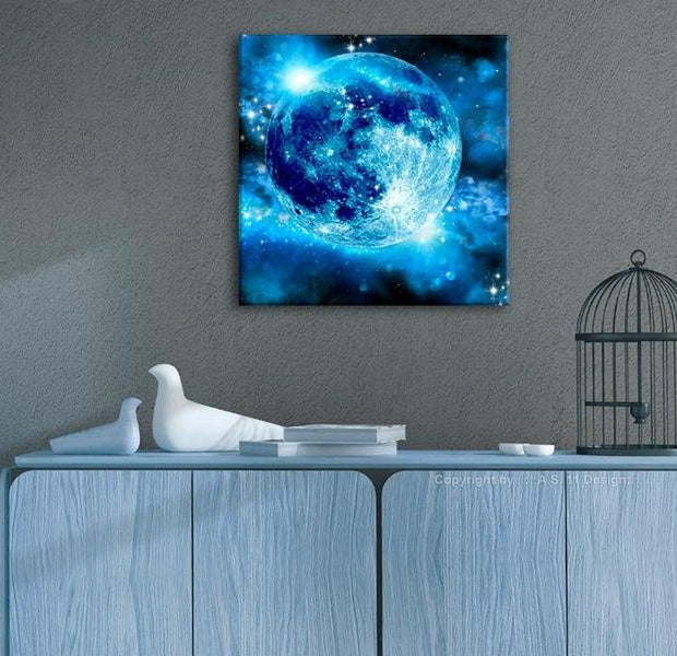 Stretched Canvas Landscape Art - Magic Moon