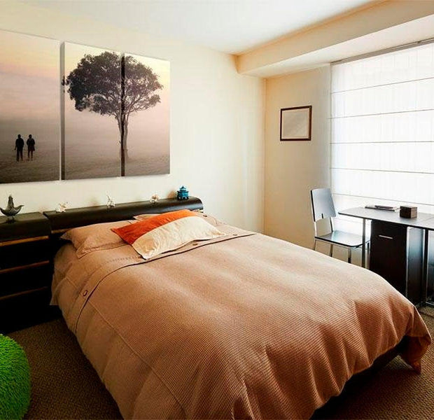 Stretched Canvas Landscape Art - Morning Walk