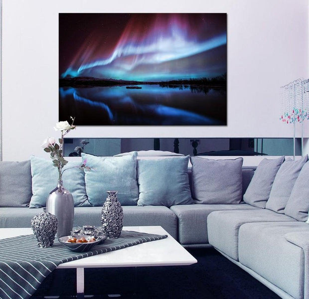 Stretched Canvas Landscape Art - Night Light