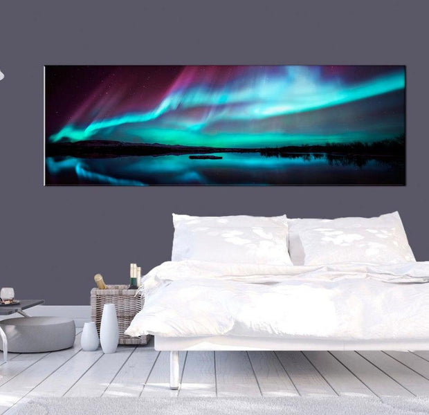 Stretched Canvas Landscape Art - Northern Lights
