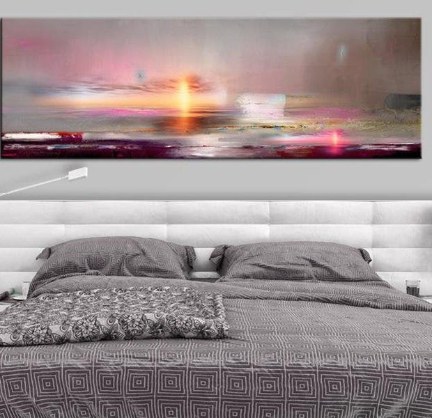 Stretched Canvas Wall Art - Pink Beach