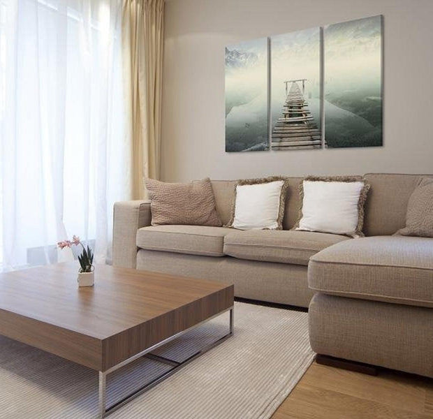 Stretched Canvas Landscape Art - Point Of No Return 3 Piece