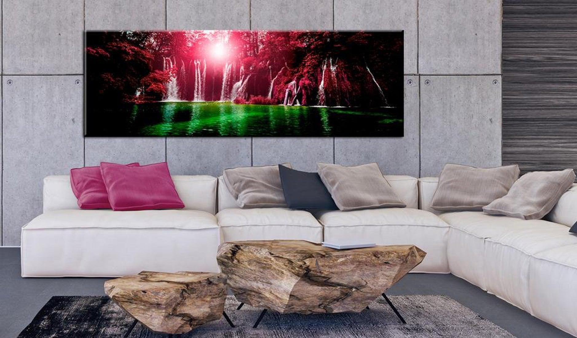 Stretched Canvas Landscape Art - Ruby Waterfalls