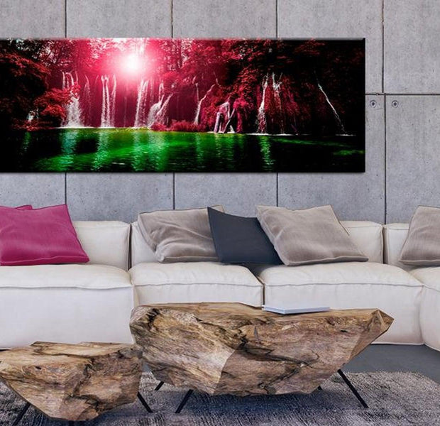Stretched Canvas Landscape Art - Ruby Waterfalls