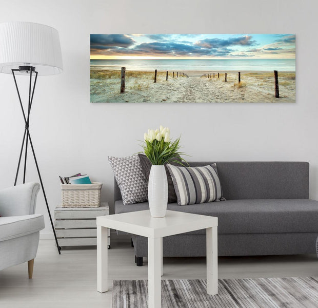 Stretched Canvas Landscape Art - Sand Path Narrow