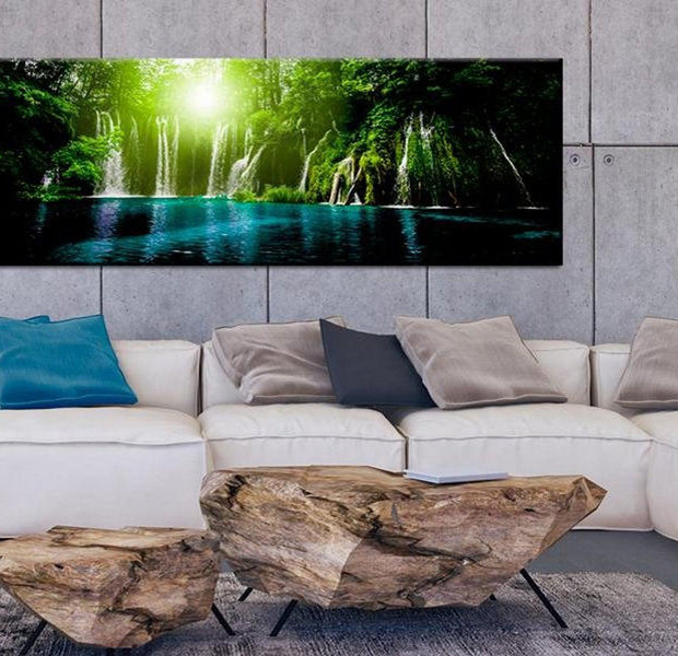 Stretched Canvas Landscape Art - Sapphire Lake
