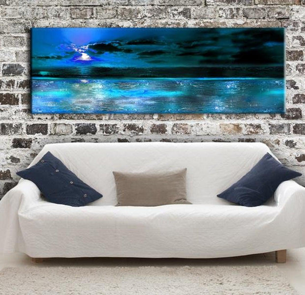 Stretched Canvas Landscape Art - Sapphire Ocean