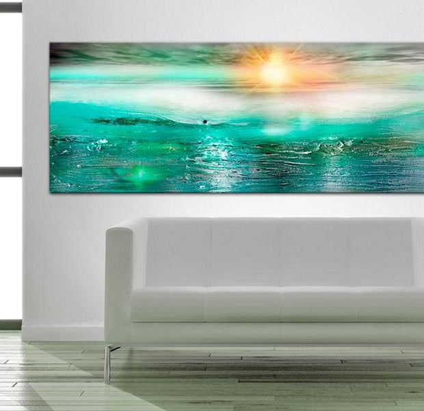 Stretched Canvas Landscape Art - Sapphire Sea