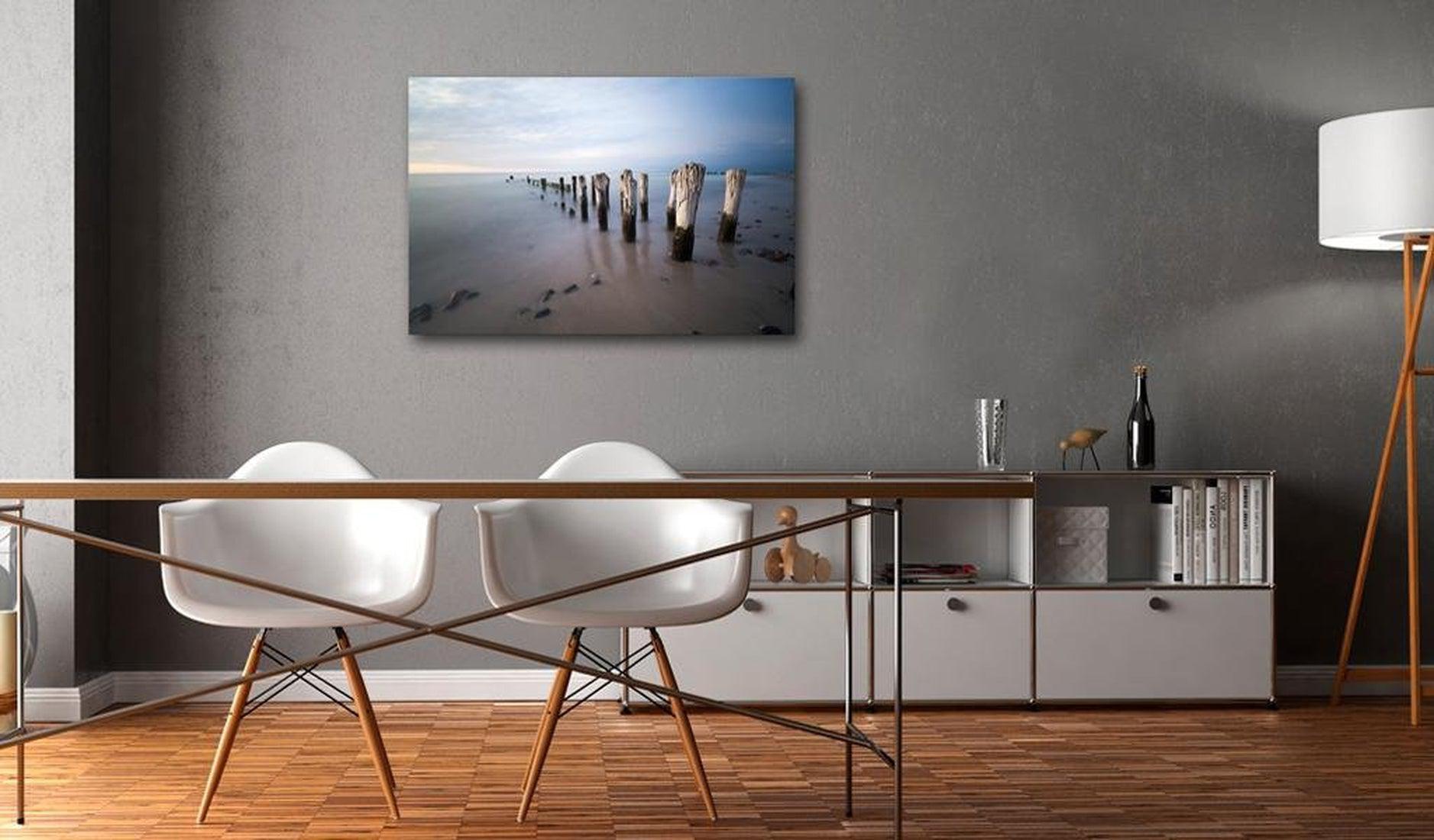 Stretched Canvas Landscape Art - Sea Defence