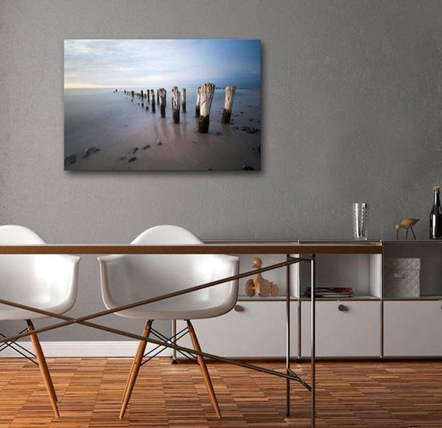 Stretched Canvas Landscape Art - Sea Defence