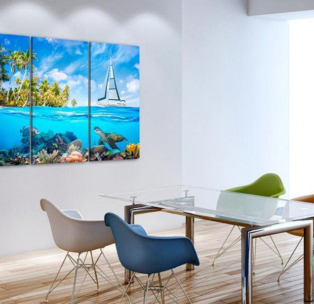 Stretched Canvas Landscape Art - Sunny Holidays