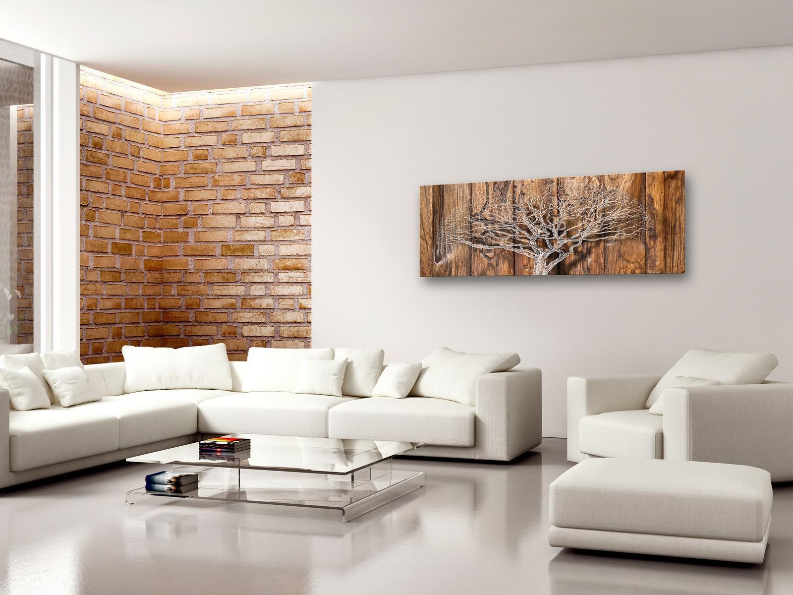 Stretched Canvas Wall Art - Tree Chronicle Narrow