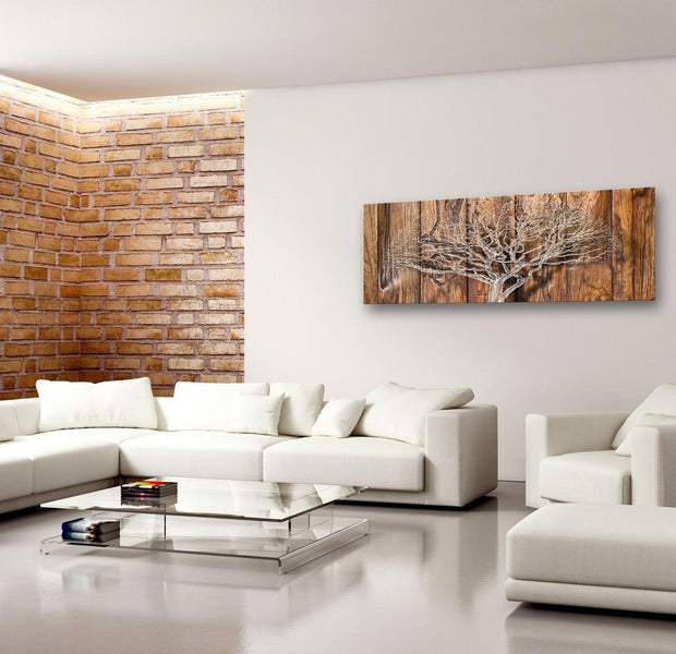 Stretched Canvas Wall Art - Tree Chronicle Narrow