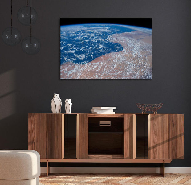 Stretched Canvas Landscape Art - Water And Sand Wide