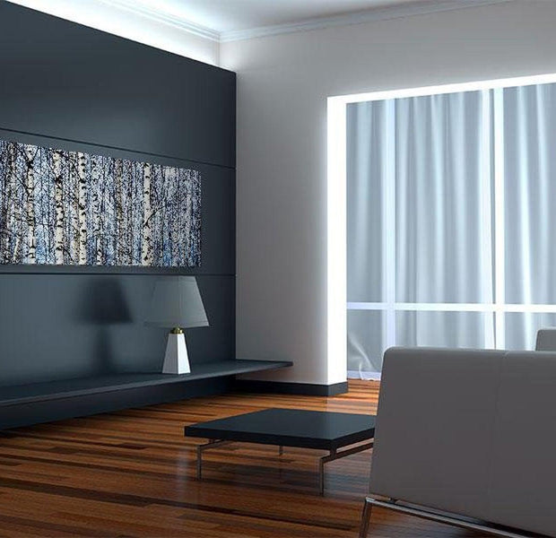 Stretched Canvas Landscape Art - White Birches