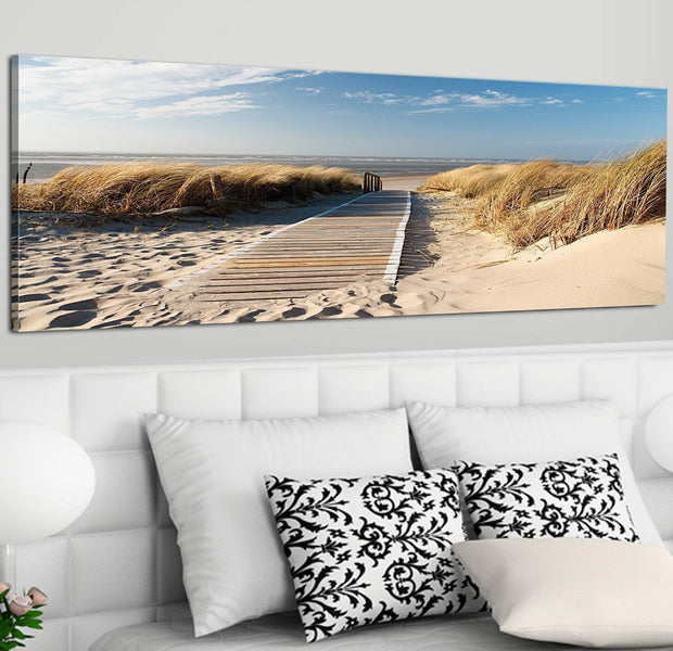 Stretched Canvas Landscape Art - Wild Beach