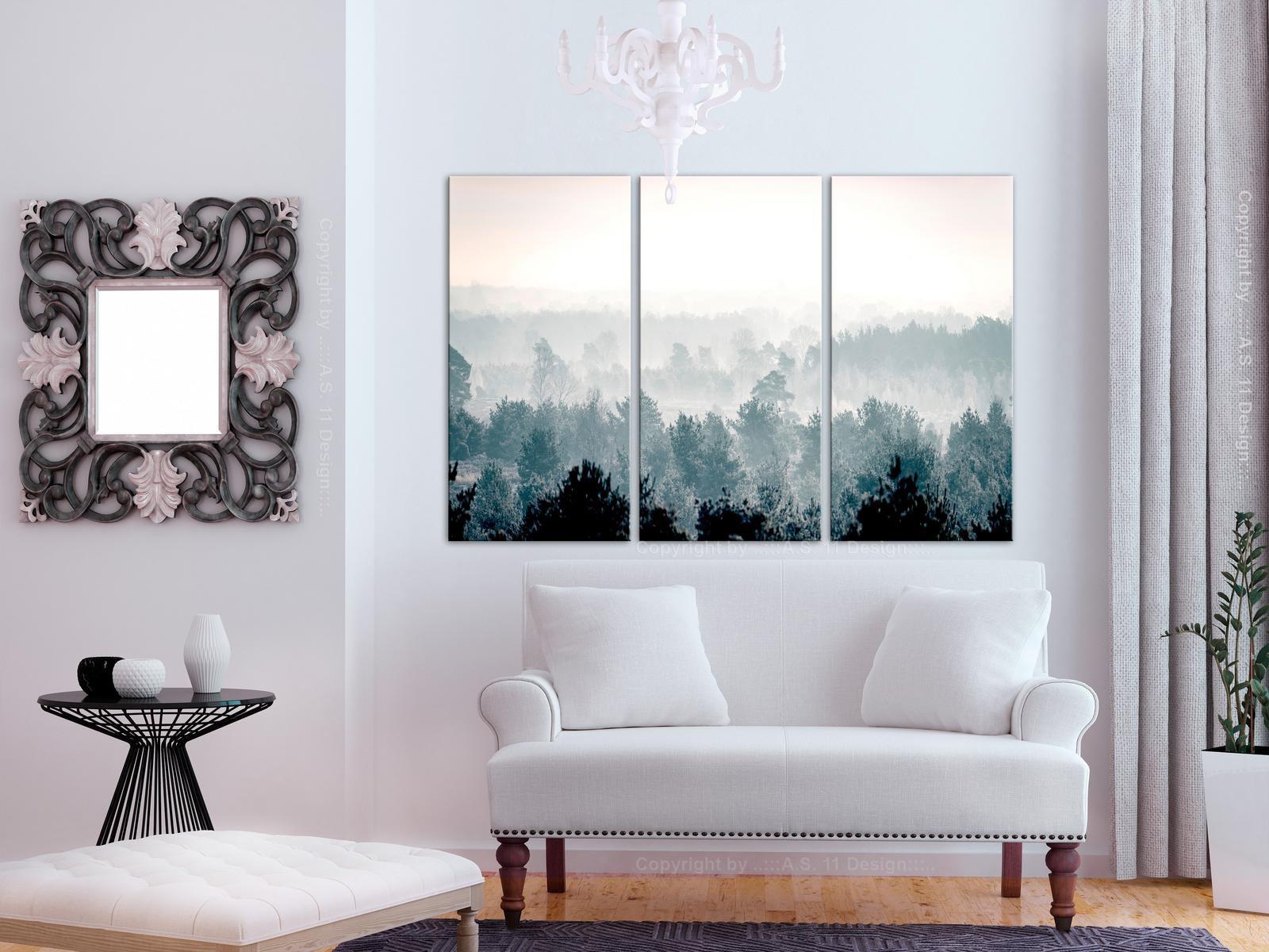 Stretched Canvas Landscape Art - Winter Forest