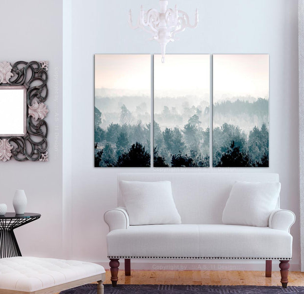 Stretched Canvas Landscape Art - Winter Forest