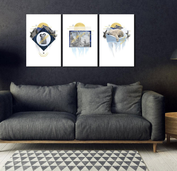 Stretched Canvas Nordic Art - Antarctica