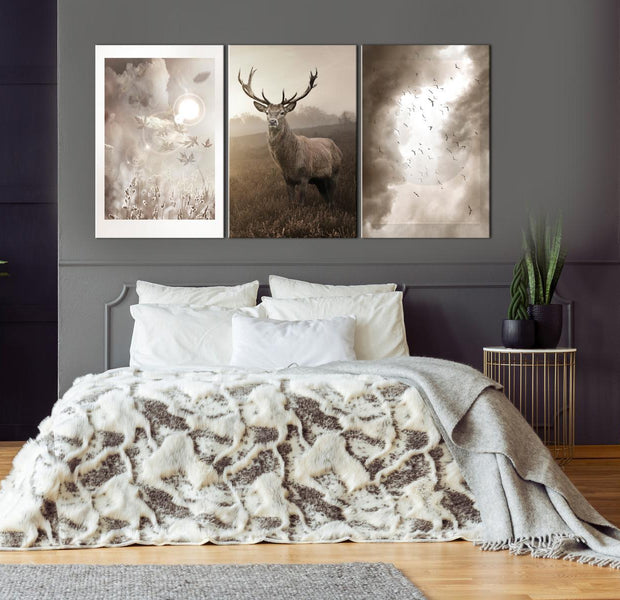 Stretched Canvas Nordic Art - Autumn Evenings