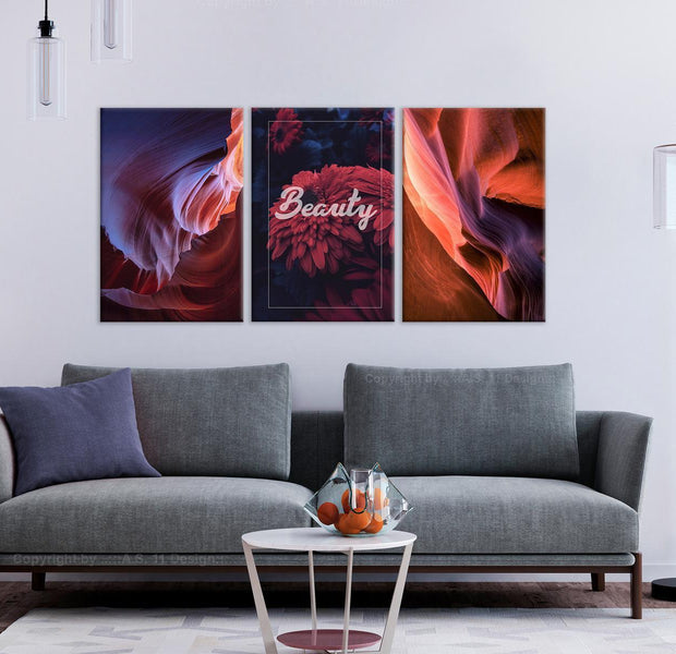 Stretched Canvas Nordic Art - Beauty Of Canyons