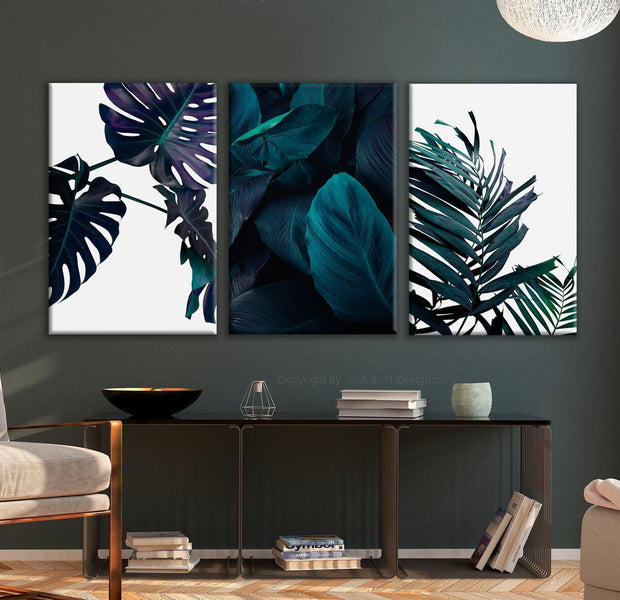 Stretched Canvas Botanical Art - Cold Leaves