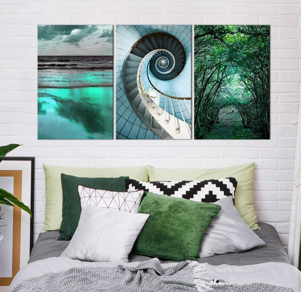 Stretched Canvas Nordic Art - Faces Of Nature