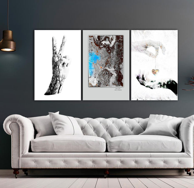 Stretched Canvas Nordic Art - Gestures