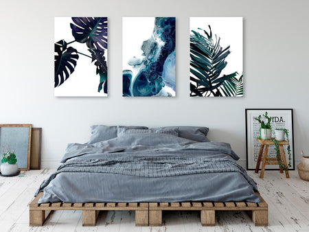 Stretched Canvas Botanical Art - Green Nature