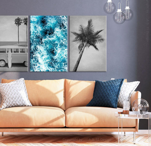 Stretched Canvas Nordic Art - Holiday Memories