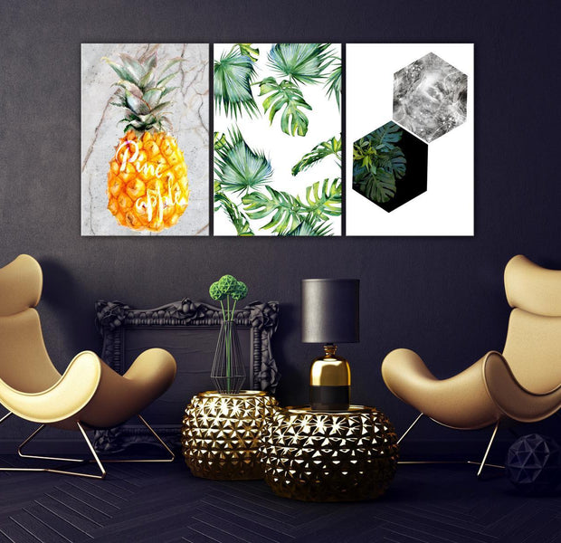 Stretched Canvas Nordic Art - Hot Tropics