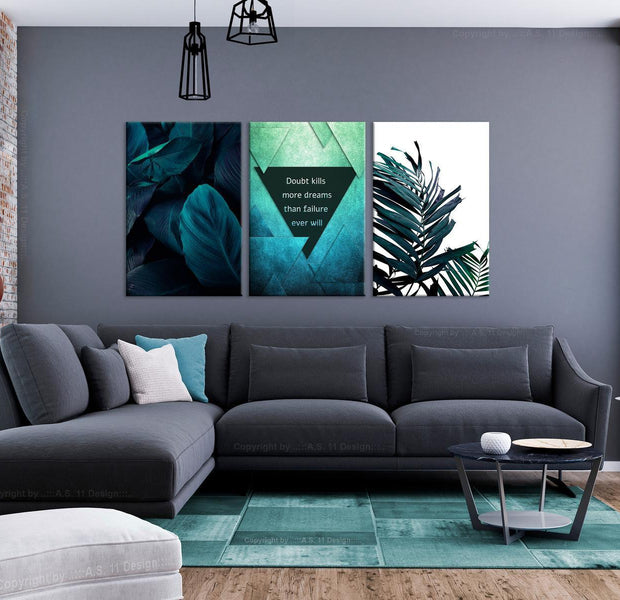 Stretched Canvas Nordic Art - Jungle Dreams