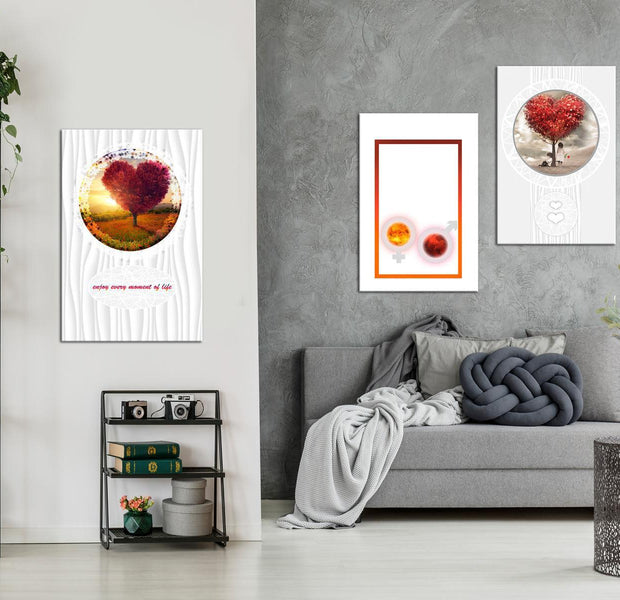 Stretched Canvas Nordic Art - Love