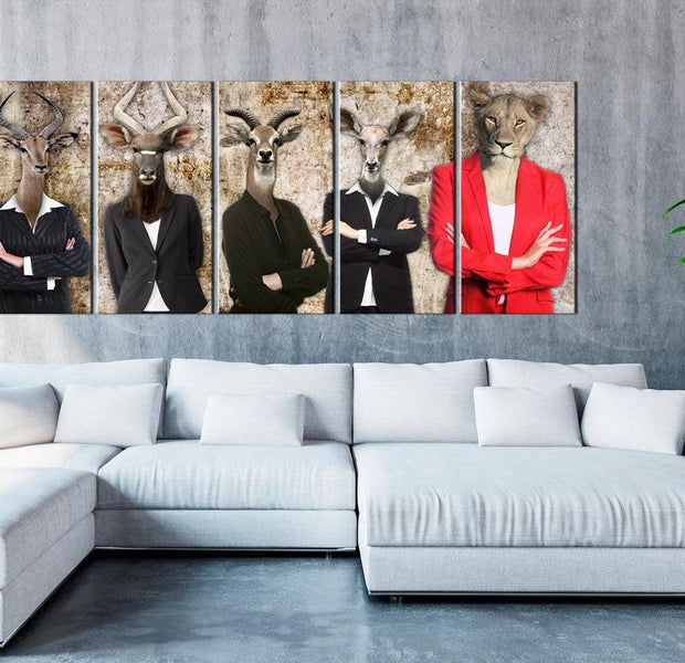 Stretched Canvas Nordic Art - Me And The Rest