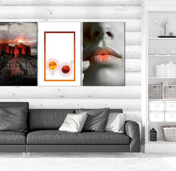 Stretched Canvas Nordic Art - Passion