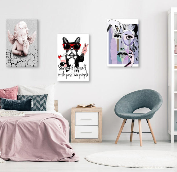 Stretched Canvas Nordic Art - Portraits